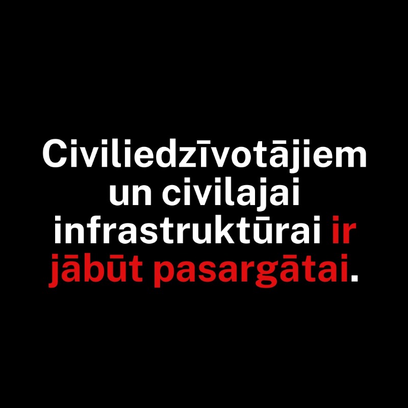 EiropasKomisija's tweet photo. Pat karā pastāv noteikumi, kas obligāti jāievēro.
Civiliedzīvotājiem, ievainotajiem un slimajiem, kā arī humānās palīdzības sniedzējiem ir jābūt pasargātiem - viņi NAV mērķis. #NotATarger
@eu_echo