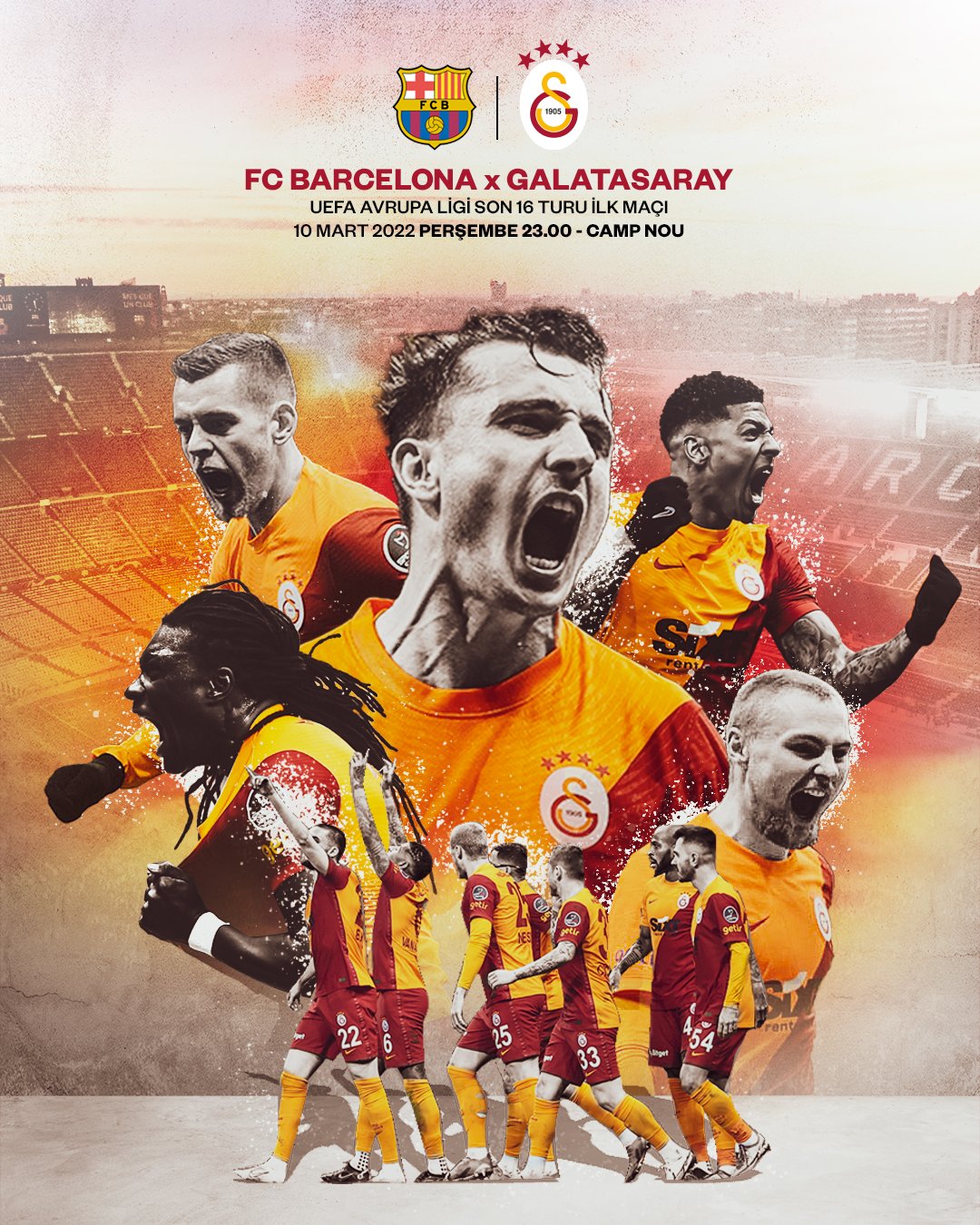 Galatasaray'ın Barcelona Maçı İçin Hazırladığı Görsel