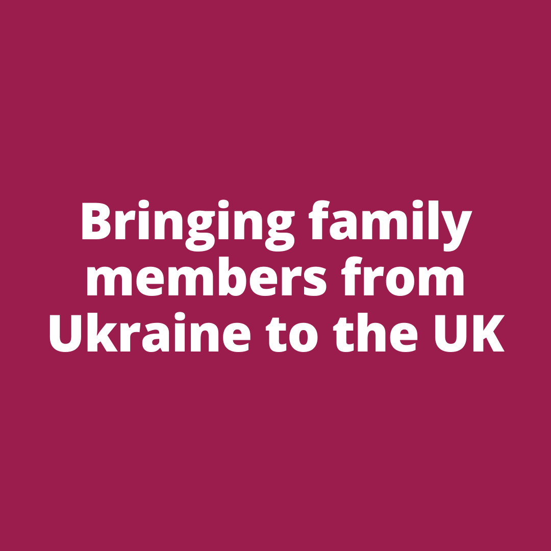 The government has made special rules so it's easier to bring your family members from Ukraine to the UK.

Find out more ⤵️
bit.ly/363FhXD