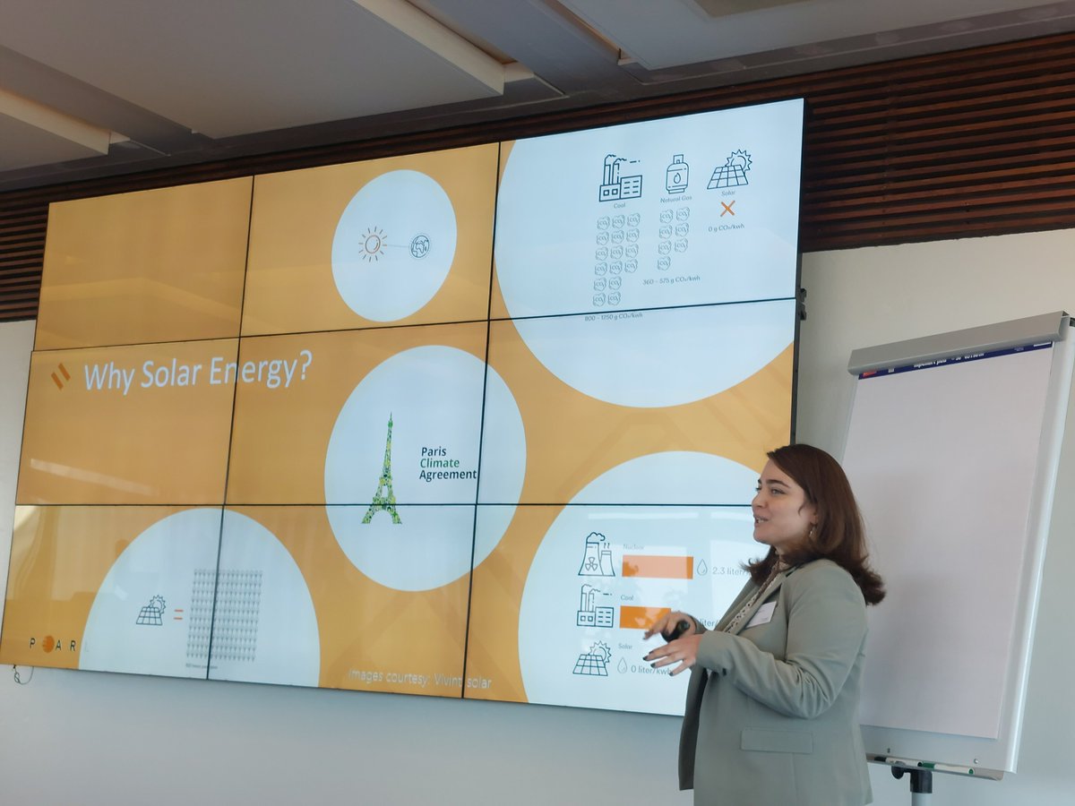 CostPearl's tweet photo. The training school @CostPearl  is going on its third day, How was it so far? 
Photo: Dr. Eli Shirazi is presenting about PV forcasting. 
@eli_shirazi @AngeleReinders @WilfriedvanSark @SaraGolroodbari https://t.co/MKZnhLKiLU