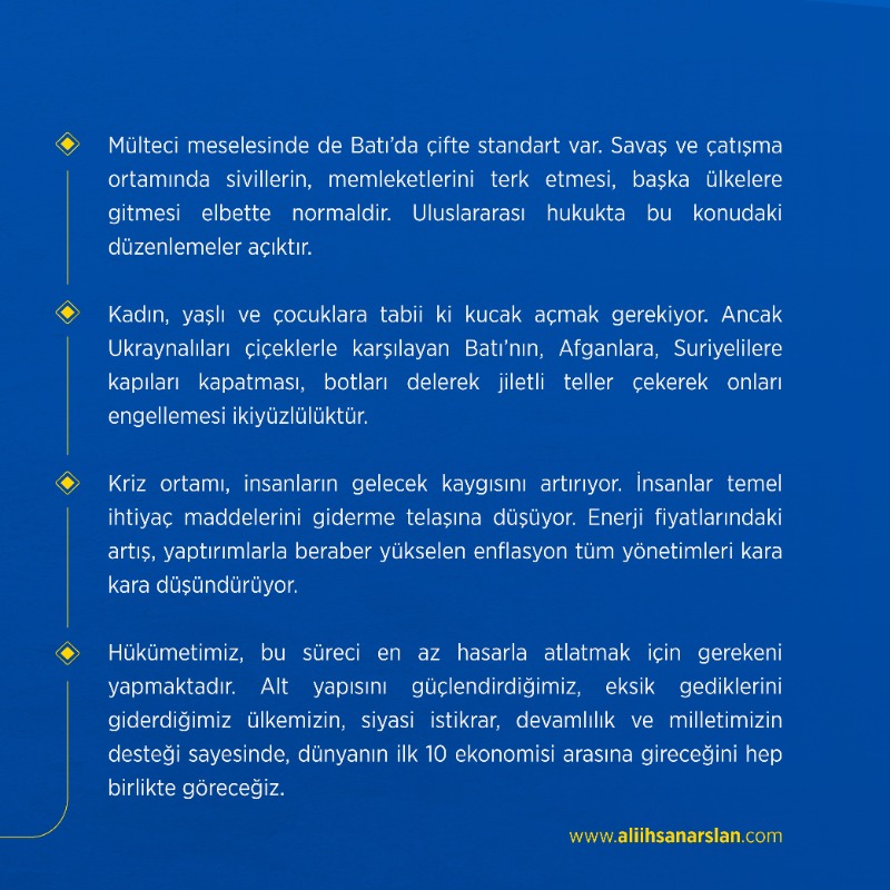 ali_ihsanarslan's tweet photo. Türkiye, Ukrayna’da savaşın sona ermesi için elinden geleni yapıyor. @AntalyaDF’daki buluşma tüm dünyanın ilgi odağı olmuştur. Cumhurbaşkanımızın görüşme trafiği sürüyor. Savaş ve yaptırımların herkesi etkilediği bu süreci en hafif zararla atlatmak için gereken önlemleri alıyoruz