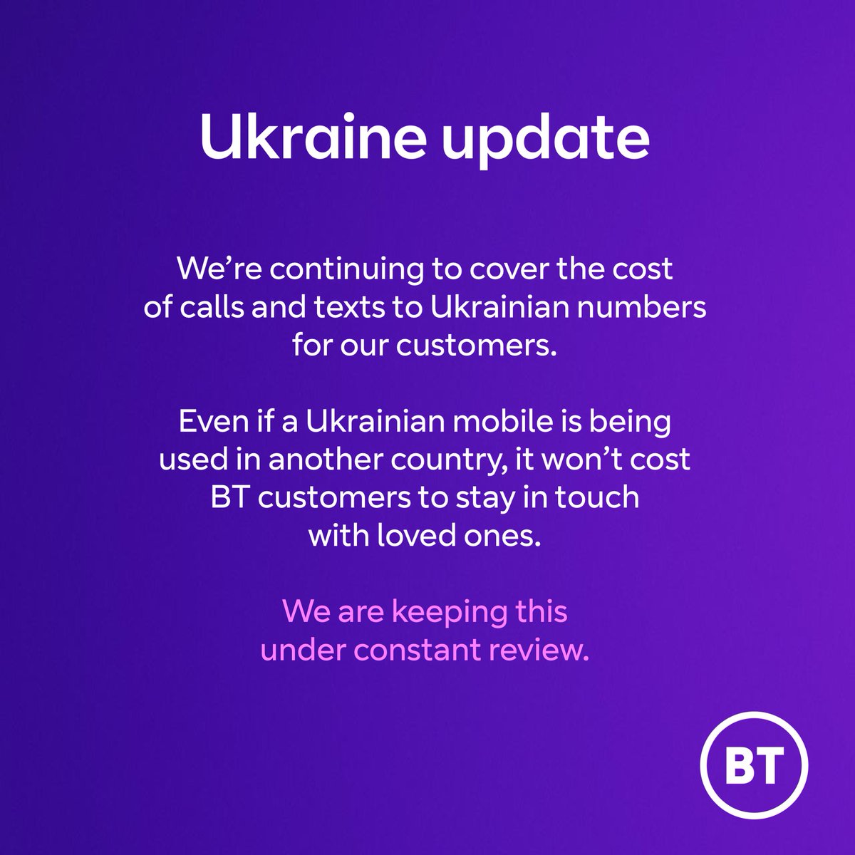 BT tweet media