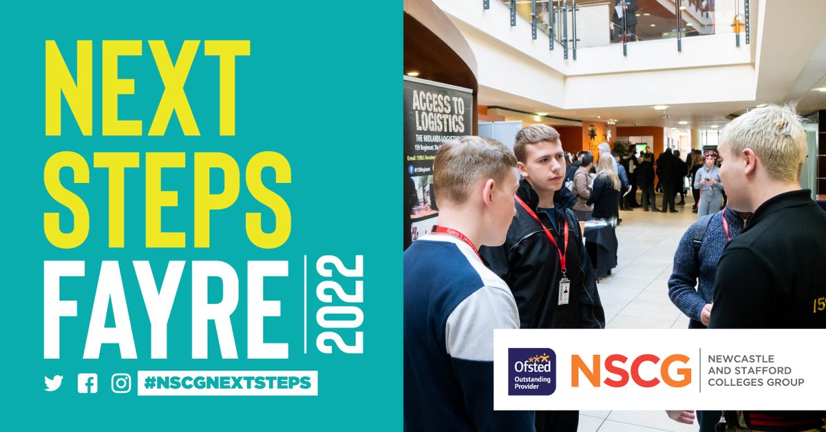 NSCGNewcastle's tweet photo. Today is our #NSCGNextSteps Fayre! π
Your chance to chat to universities as well as a range of employers. So come along, ask loads of questions and discover where your studies could take you.
β° 9:30am - 3pm
π Main Building
#NCW2022 https://t.co/lIuCRHNaBs