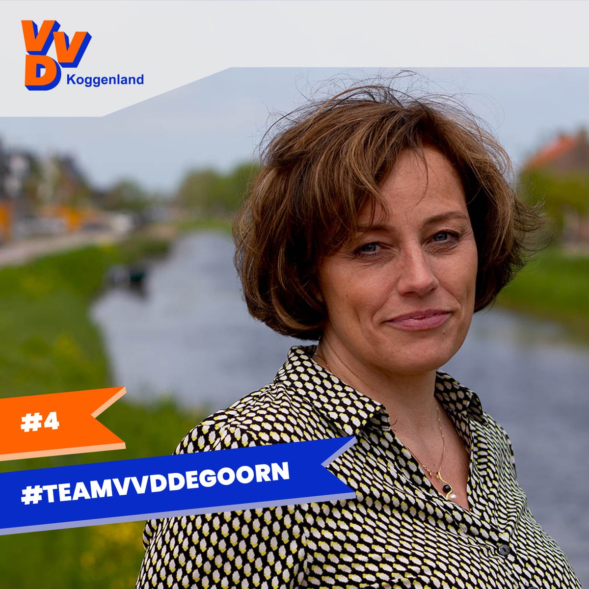 TROTS STELLEN WIJ U VOOR:

Onze kandidaat Richelle Baltus op nummer 4 uit De Goorn.

Accountmanager Bedrijven/Economische Zaken, sportief, ondernemend en betrokken, zet zich in voor een mooie en veilige woon- en werkomgeving in Koggenland.

teamvvd.nl