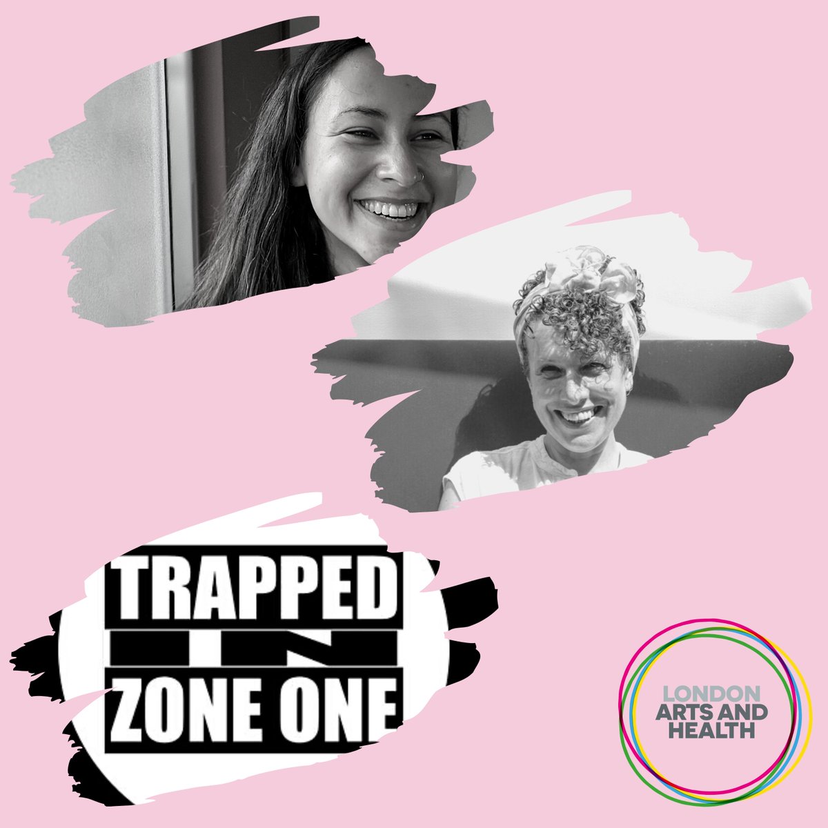 LAHArtsHealth's tweet photo. For #SocialPrescribingDay we've worked with @LDN_Culture, @alba_writes &amp; @NaomiWoddis from #TheTwoOfUs to create 2 new podcasts finding out how the cultural #SocialPrescribing model works @TrappedZoneOne, who help young people in London with #mentalhealth https://t.co/LVtufaiE2r https://t.co/wd8oYiYg8t