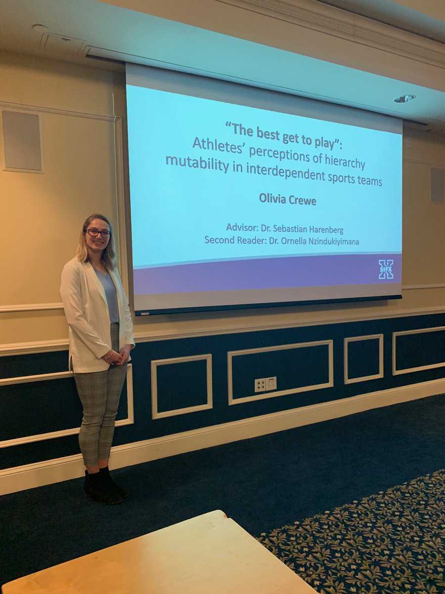 Dr. Sebastian Harenberg, CMPC (@sebha80) on Twitter photo Fantastic presentation by my honours student Olivia Crewe on athletes perceptions of #hierarchy mutability in sport. Defense ✅ congrats! Big things ahead for Olivia! <a href="/stfxuniversity/">StFX University</a> <a href="/StfxHK/">StFX HK Society</a> Fantastic presentation by my honours student Olivia Crewe on athletes perceptions of #hierarchy mutability in sport. Defense ✅ congrats! Big things ahead for Olivia! <a href="/stfxuniversity/">StFX University</a> <a href="/StfxHK/">StFX HK Society</a>