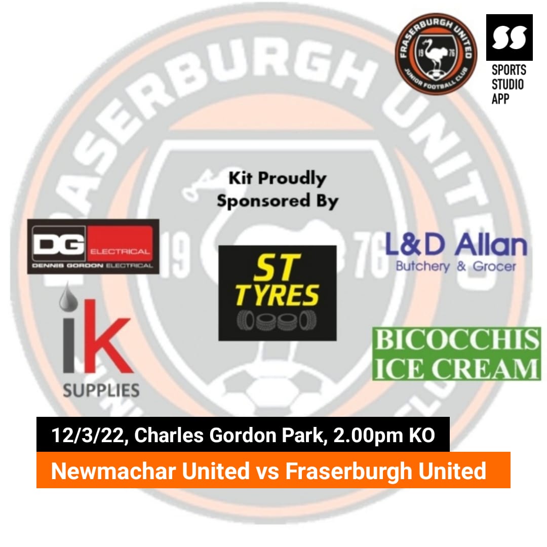🏆 Morrison Cup Group Stage

🏟 Charles Gordon Park, Newmachar

🕑 2pm KO

🗓  Saturday 12/3/22

ℹ Uniteds 2nd of 3 consecutive away cup matches is against 2nd Division promotion chasing Newmachar United

👫 Spectators welcome and permitted. Please adhere to all COVID guidelines