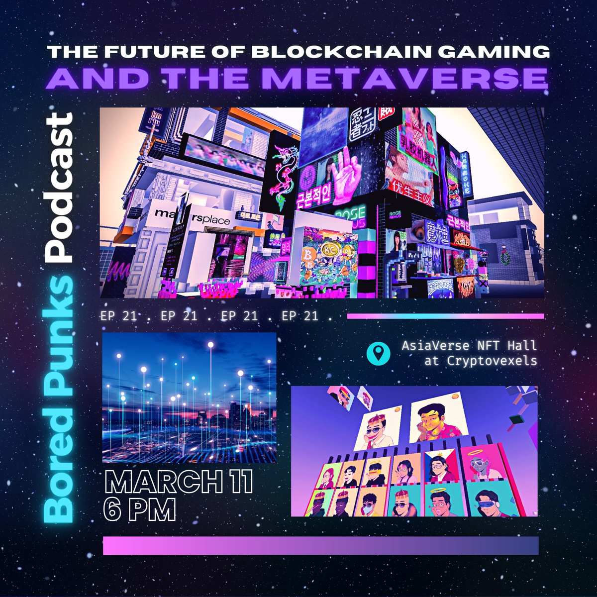 boredpunksoc's tweet photo. Join us in our Special Podcast EP21: "The Future of Blockchain Gaming and The Metaverse" this Friday at 6pm in collaboration with AsiaVerse! 

Click the link for more details: https://t.co/NCslNa1txs https://t.co/IS42v9LMFr
