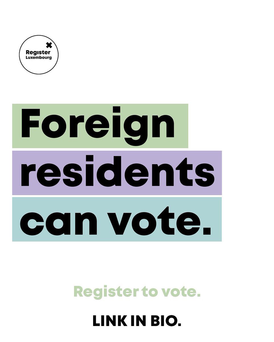 RegisterLux's tweet photo. Everyone in #Luxembourg is eligible to vote in local elections — all parties should be doing more to build an inclusive future for all of us. 

#Luxembourg2023 #Democracy 
@rtl_today @lessentiel @Wort_LU https://t.co/w8gDAzGeqZ