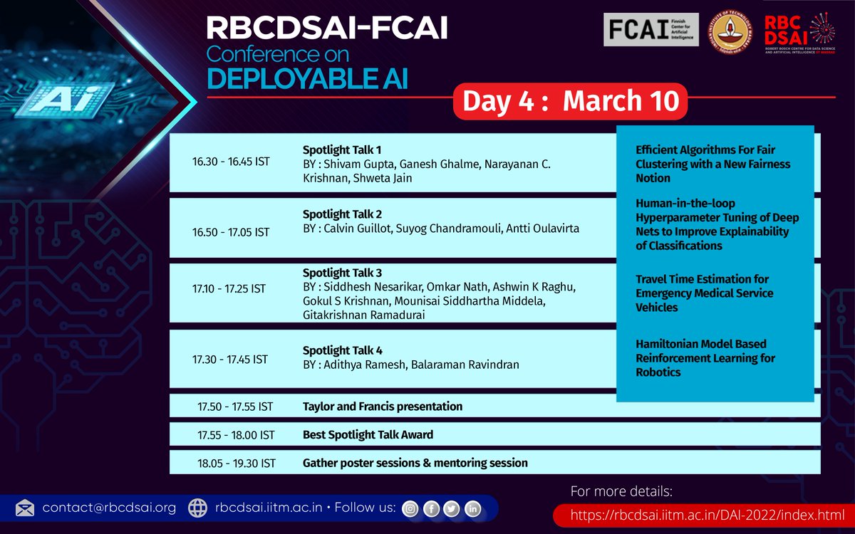 Conference on Deployable AI 2021 @RBCDSAI tweet media
