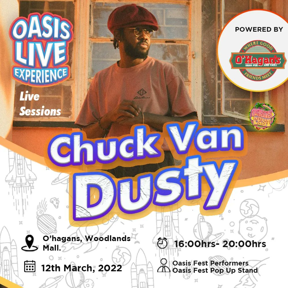 ChuckVanDusty's tweet photo. Can't wait to see you guys on Saturday 12 March... Come through for absolutely free to catch a vibe with us while we give you some GOOD music...
With love,
Chuck.
#oasisfest22
#oasisfest
#iloveyou https://t.co/PEafubPkoz