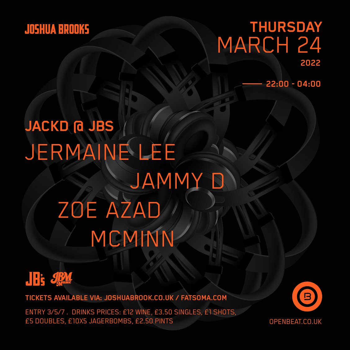 JUST ANNOUNCED! 👀

@Jackdmcr presents <a href="/JermaineLee_/">Jermaine Lee</a> , <a href="/Jammydmusic/">Jammy D</a>, <a href="/ZoeAzad/">zoe azad</a> &amp; <a href="/__sammcminn__/">McMinn</a>  Thursday 24th March for a takeover in the basement🔥

Tickets available from £3 HERE - fatsoma.com/e/gh1lygkz/jac…