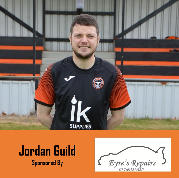 Saturdays MOTM proudly sponsored by Eyre's Repairs was midfielder Jordan Guild.

Jordan ensured United linked up well in the final 3rd with United unfortuante not to score as well as showing tremendous workrate throughout the match