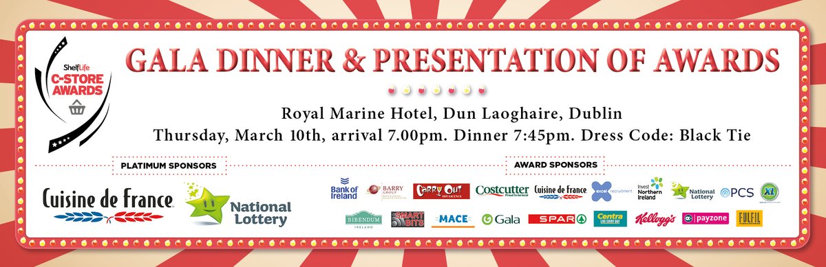 ShelfLifedotie's tweet photo. Fashionably late, but tonight we finally get to announce the 2021 #Convenience Store Award winners. 340+ #retailers will attend the event sponsored by @CDFIreland & @NationalLottery - #XL #Payzone #AngloIrishRefrigeration #premiumcashsolutions #smartbits @bankofireland #InvestNI https://t.co/gGv5ltzMja