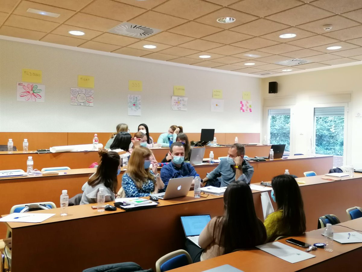 BoscoSocial's tweet photo. Las personas de nuestra entidad participando en curso formación #MediciónImpacto con @P_Sociales y @UCOMILLAS en #Madrid @SalesianosSSM #YoCuento #mira #emociónate #cuida #transforma #AbriendoPuertas @FundacionJuanS @pinardi_oficial @FundacionBoscos https://t.co/XscmDJaOJ4