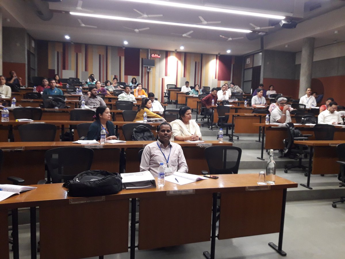 Now a days, we the #TeacherEducator of Delhi @SCERT2021 learning a lot in the area of research,pedagogy at #IIM Ahmadabad.

All of us feeling like school/collage going students.

Also presenting our strategies and ideas on various topics and given task.

Thanks to #Scert 4 this.