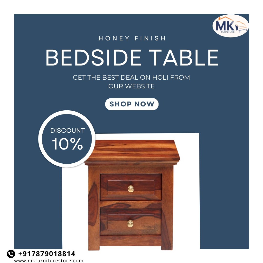 MkFurniture01's tweet photo. The Bedside tableis a perfect blend of style and elegance. It has enough space to manage all your clutter. (Link in bio)
Use Coupon Code -Holi10 to grab discount!
..
https://t.co/g7NZ4vPPNK
..
..
#woodenfurniture #furniture #furnituredesign #furniturebondedwithlove #mkfurniture https://t.co/oVtwdixJtn