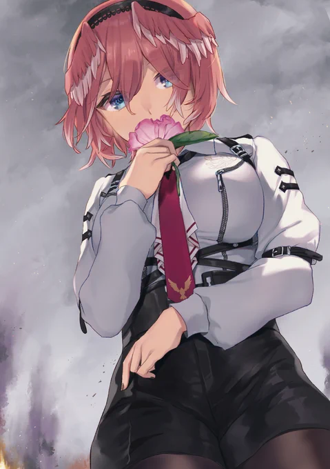 「鷹嶺の花、或いは手向けの花」 #Luillust 
