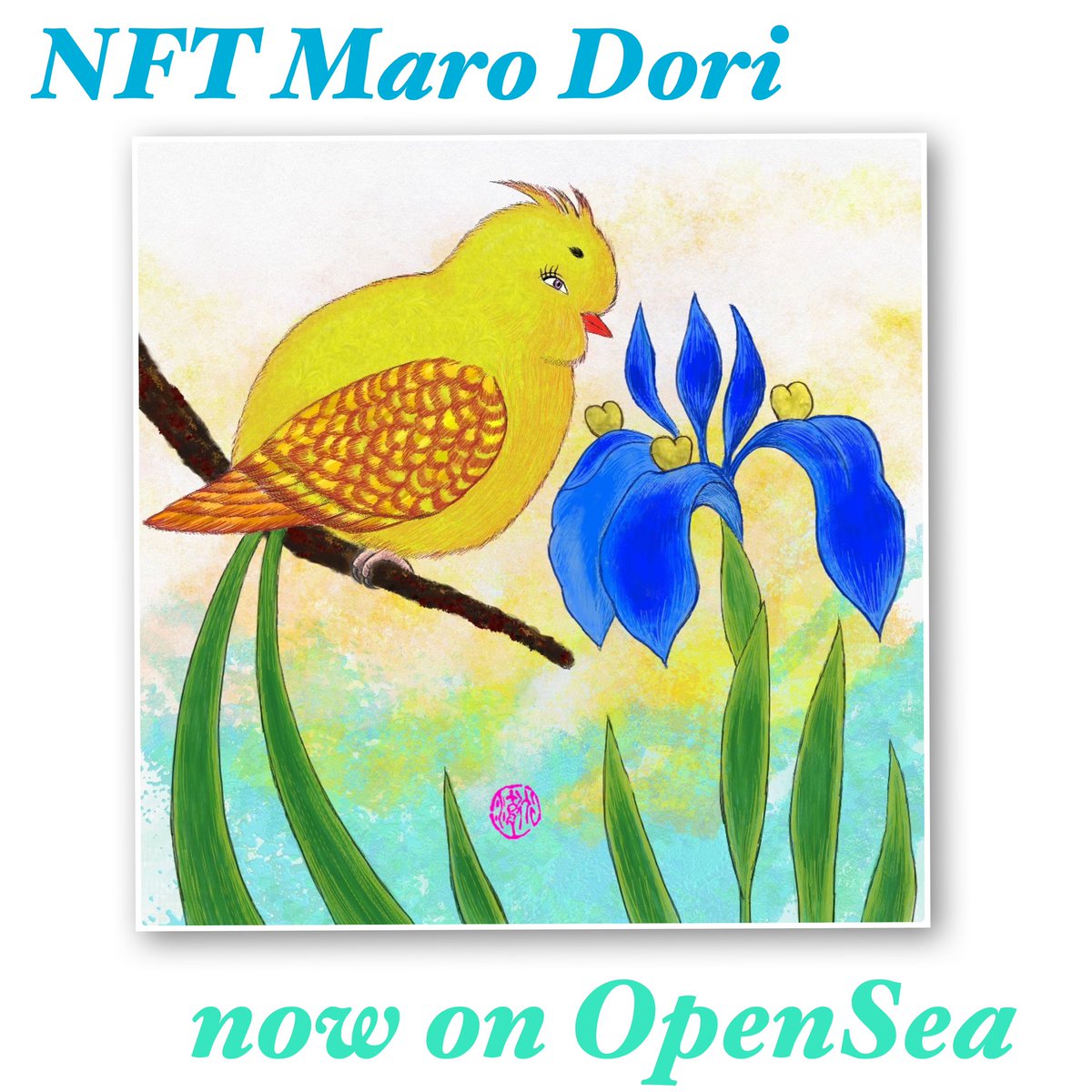 marodori_japan's tweet photo. As Maro Dori approached a beautiful Japanese iris (#kakitsubata), they were connected in harmony 💜

#NFTartist #NFTs #nftcollector #NFTCollection #NFTartwork #nftcommunity #nftbird #nftanimal #cryptoartph #filipinanft #nftphilippines https://t.co/KD2OE2SAkU