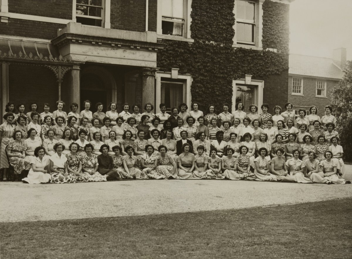 UoEHeritageColl's tweet photo. Hope Hall was once a halls of residence for women @UniofExeter. This photograph from our University Archive shows students &amp; staff who lived at Hope Hall 70 years ago, from 1951-52.

[EUL UA add 17; digitised by @ExeterDH]

#UniOfExeterArchive #WomensHistoryMonth #WHM @Exalumni https://t.co/XPxh3BYoda