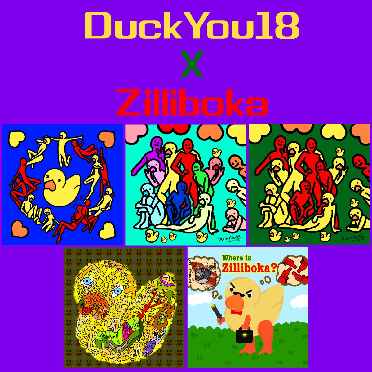 ❤DuckYou18 x Zilliboka Collaboration Airdrop Event 💚

To Enter
1. @Duck18You <a href="/zilliboka/">Zilliboka_SSB</a>
2. KakaoTalk Open Chat (Foreigners don't have to participate) : open.kakao.com/o/gojhWELd
3. ❤️+ RT + Tag 3
4. Google Form
url.kr/tdxuca

#NFT #NFTCommunity #Airdrop #GiveawayNFT