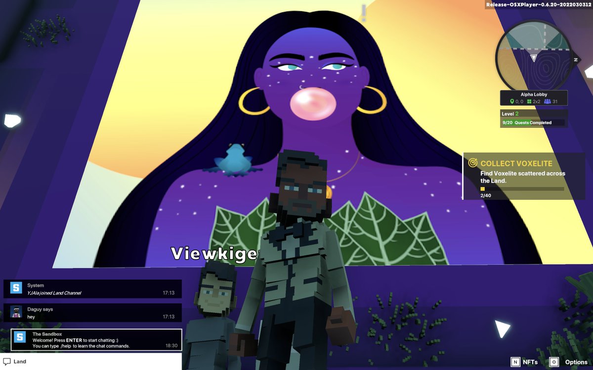 KenPrinn's tweet photo. @TheSandboxGame @worldofwomennft I just participated in the daily #SandboxAlphaS2Contest for a chance to earn up to 1,000 $SAND! Starting March 7 - Selfie with WorldofWomen. Check out my screenshot below! 👇 #SandboxAlphaS2 https://t.co/guqfUpBkuP