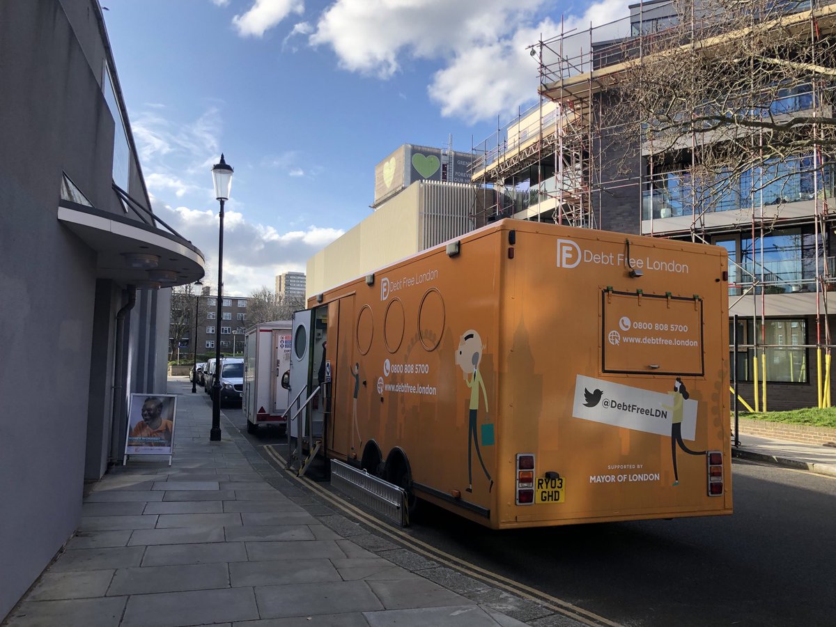 Caught up with the Debt Bus-ter in North Kensington yesterday. Great partnership between ⁦@DebtFreeLDN⁩ and ⁦<a href="/RBKC/">Royal Borough of Kensington and Chelsea</a>⁩