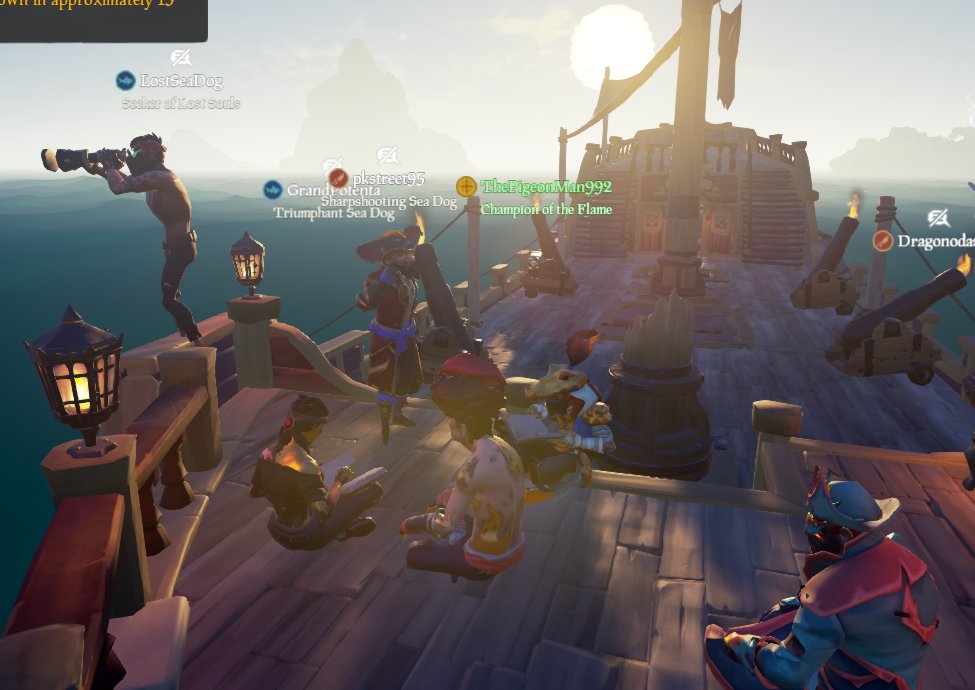 Pumgumgum's tweet photo. This was the wholesome and poetic ending that Arena deserved. Thanks for being an epic game mode, you will be missed β₯οΈ #seaofthieves #goodbyearena https://t.co/2dtj808PfP
