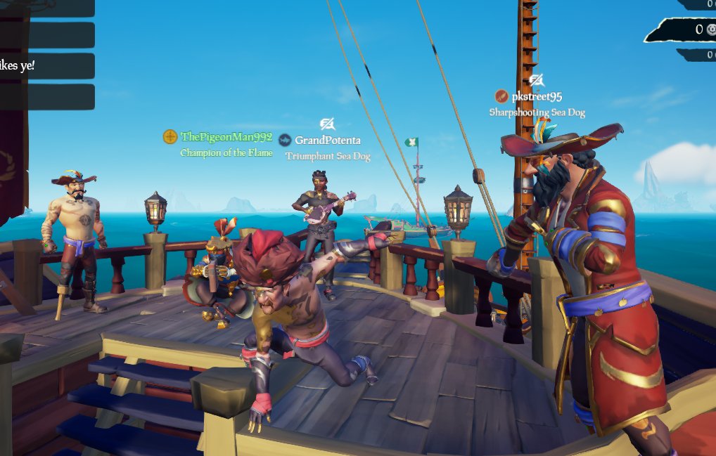 Pumgumgum's tweet photo. This was the wholesome and poetic ending that Arena deserved. Thanks for being an epic game mode, you will be missed β₯οΈ #seaofthieves #goodbyearena https://t.co/2dtj808PfP