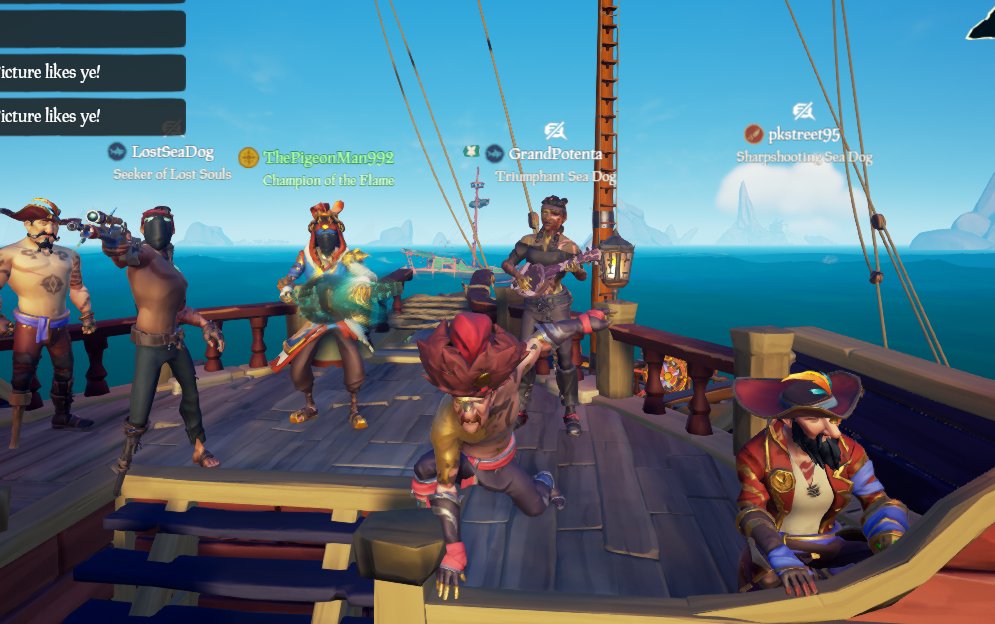 Pumgumgum's tweet photo. This was the wholesome and poetic ending that Arena deserved. Thanks for being an epic game mode, you will be missed β₯οΈ #seaofthieves #goodbyearena https://t.co/2dtj808PfP