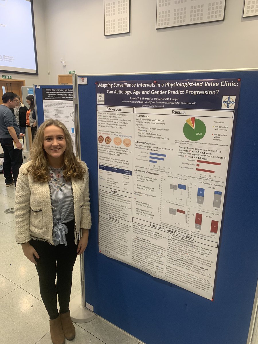 ffionlewis9's tweet image. Great day yesterday at #STP #PosterPresentations 🙌🏾 presenting our work on adapting surveillance intervals in a physiologist-led valve clinic! 🫀 @NSHCS @CAVUHB