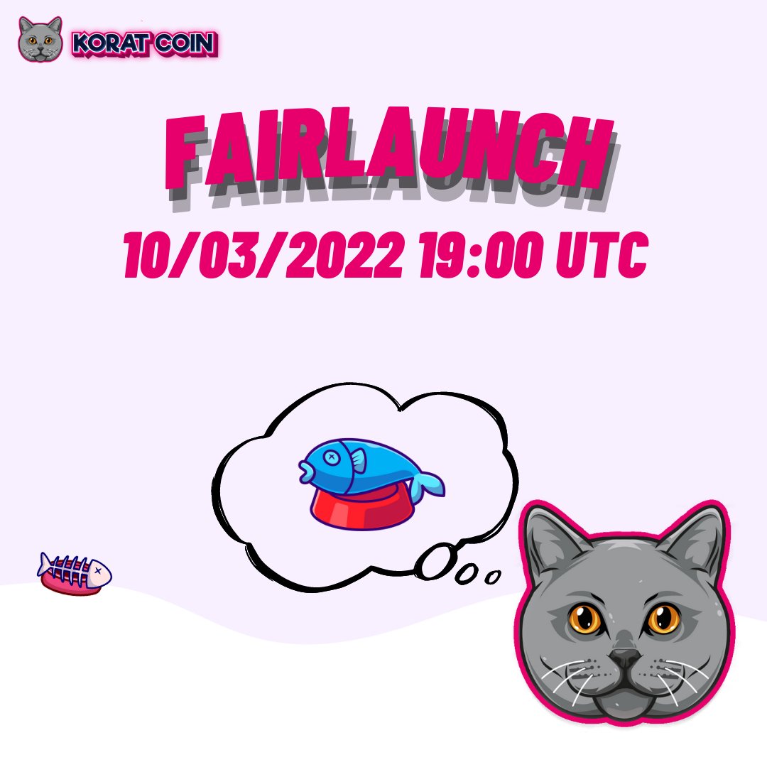 Korat_Coin's tweet photo. @Ralvero 🚨Our official launch 2022/03/10 19:00 UTC
📌Pin this day on your calendar

Follow us and turn on notification to get all news about our project ! 

Our Social: https://t.co/VXwQizVfvj

#koratcoin #Crypto #cryptocurrecy #Binance  #dogecoin #bsc #DeFi https://t.co/MGD0eEUE1f