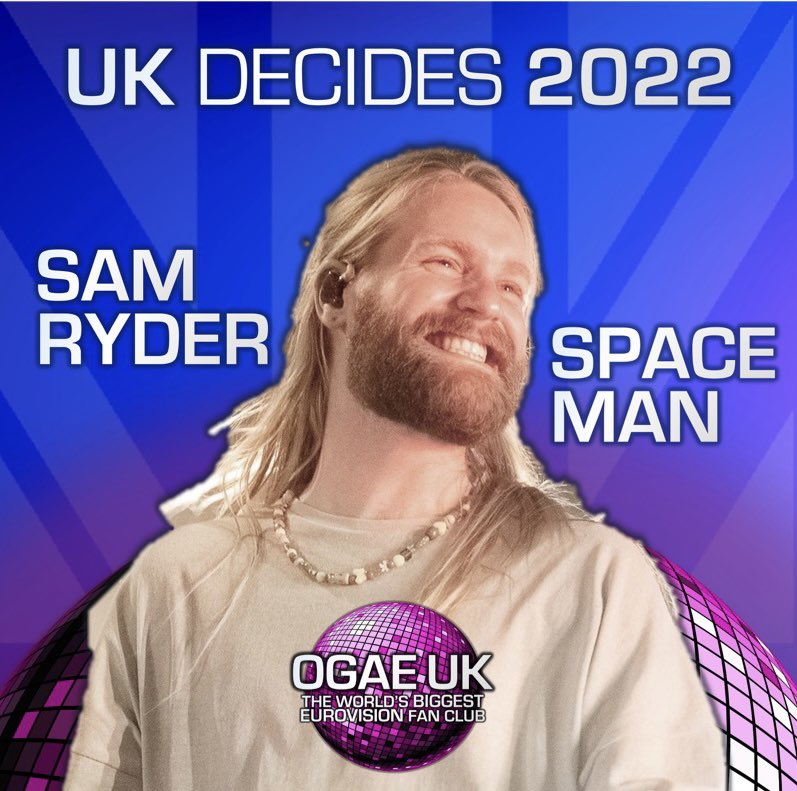 OGAE_UK's tweet photo. OFFICIALLY CONFIRMED. After all the waiting, speculation, teasing and late night leaks, @bbceurovision finally confirmed LIVE on BBC Radio One that the incredible @SamRyderMusic with SPACE MAN will be the UK representative to Turin. #UKDecides #Eurovision #SamRyder #SpaceMan https://t.co/3Hf4VZU5q4