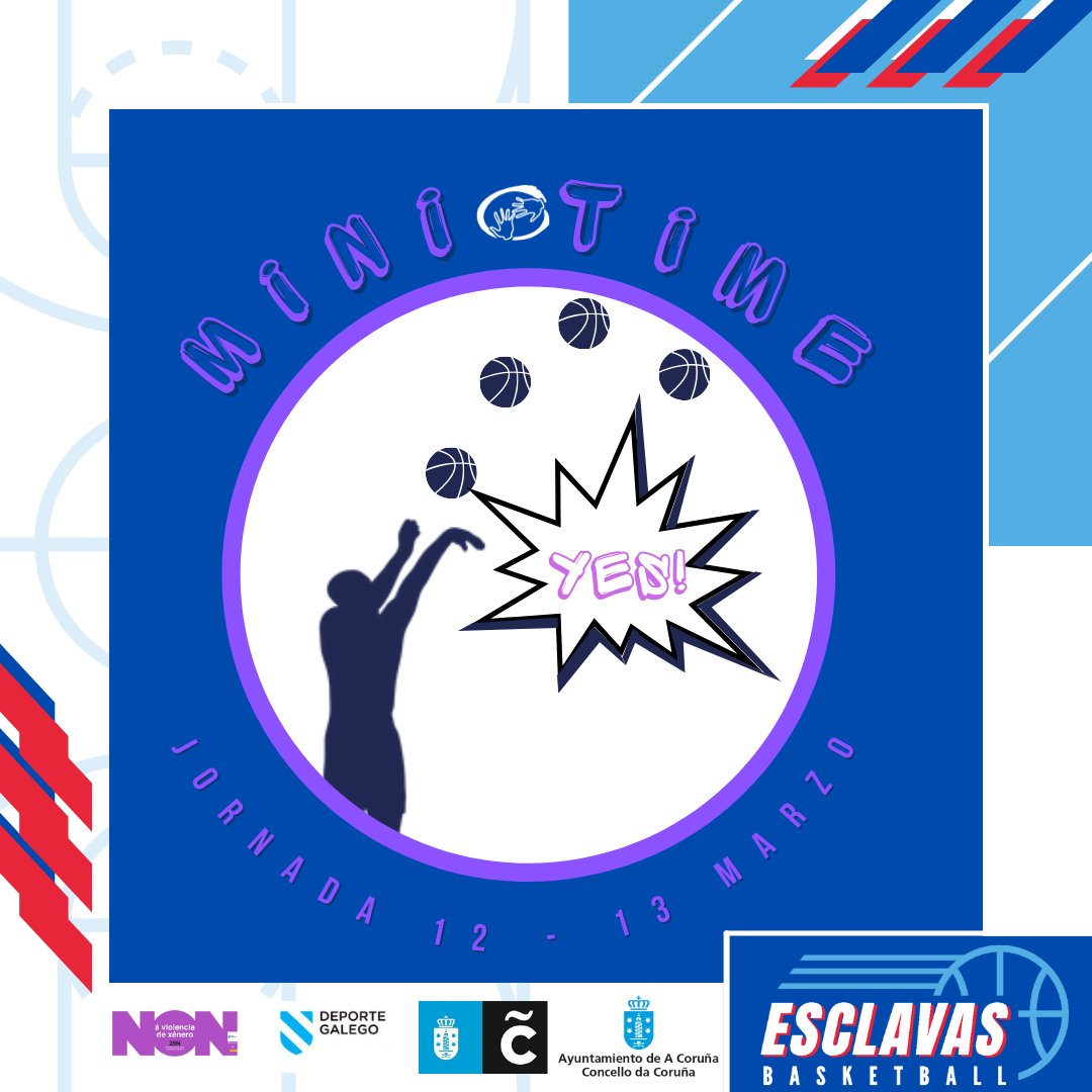 ClubEsclavas's tweet photo. ⏱️#Minitime⏱️
➡️Benjamin F. Azul🆚 @CBCulleredoCom
➡️Benjamin F. Blanco🆚 @basquetcoruna
➡️Benjamin Masculino🆚 @ColegioLiceoPaz
🧐¿Donde están los alevines?
#GoMiniBLues 🔥💙 @coruna_deportes @ConcelloCoruna https://t.co/yCRR3waQaB