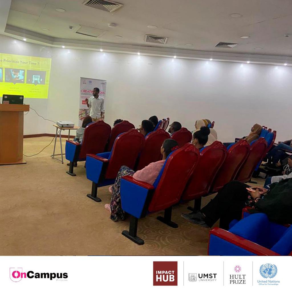 We'd like to thank Mr. Marwan for a very enjoyable and informative lecture, and we hope to work with him again in the future!✨ 

#hultprize #OnCampus #umst #volunteers #HP22 #hultprize 
#oncampus 
#oncampusprogram #studentlife #dedication #success #impact