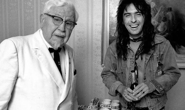 GalvinShane's tweet photo. Glam Rock Stars with Salvador Dali and Col. Sanders https://t.co/8vxAOkhGLv