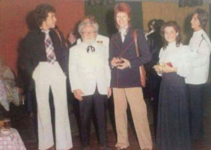 GalvinShane's tweet photo. Glam Rock Stars with Salvador Dali and Col. Sanders https://t.co/8vxAOkhGLv