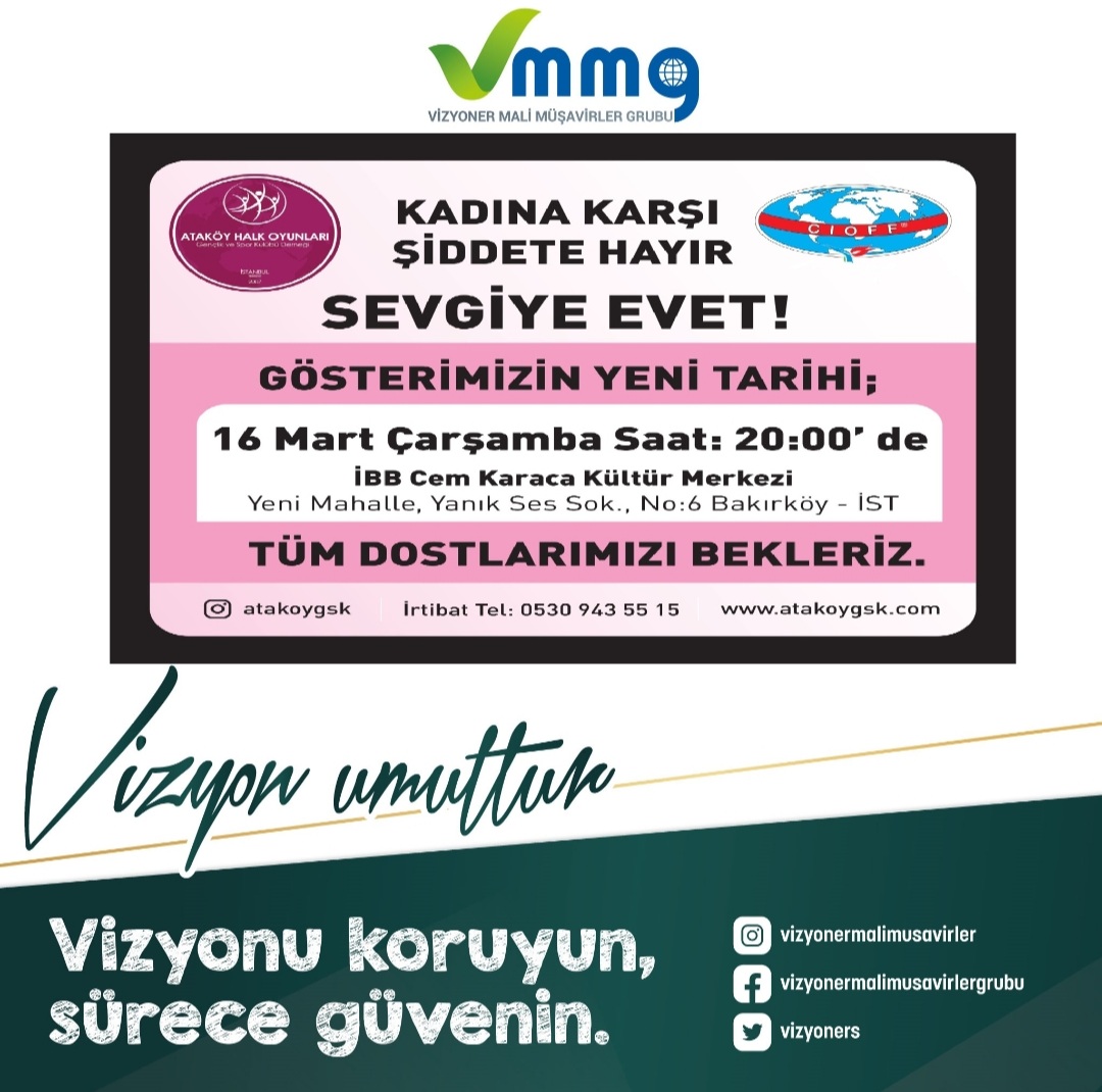 #KadinaSiddeteHayir #cemkaracakültürmerkezi