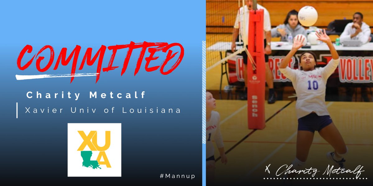 Congratulations to Charity Metcalf for commiting to play volleyball at <a href="/xulagold/">XULA Athletics</a>!  Good Luck <a href="/jlmannvball/">J.L. Mann Volleyball</a> #mannup