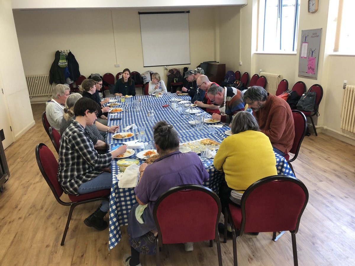 A full table at Food for Thought today - don’t forget the importance of making time to sit down and enjoy a meal. @BathMind