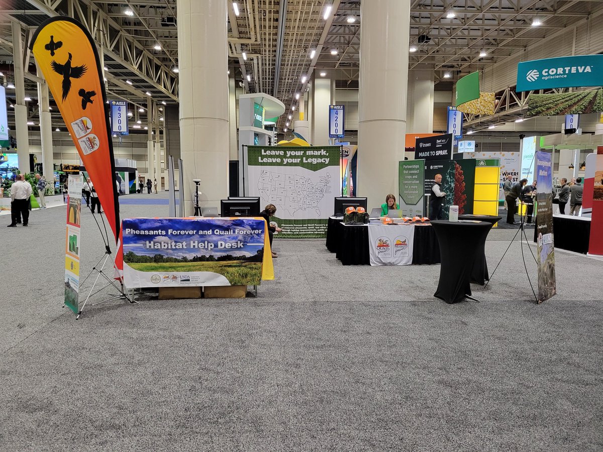 At #classic22 ? Stop by booth 4216 for our help desk to talk precision ag, conservation and habitat with <a href="/pheasants4ever/">Pheasants Forever</a> and <a href="/quail4ever/">Quail Forever</a>