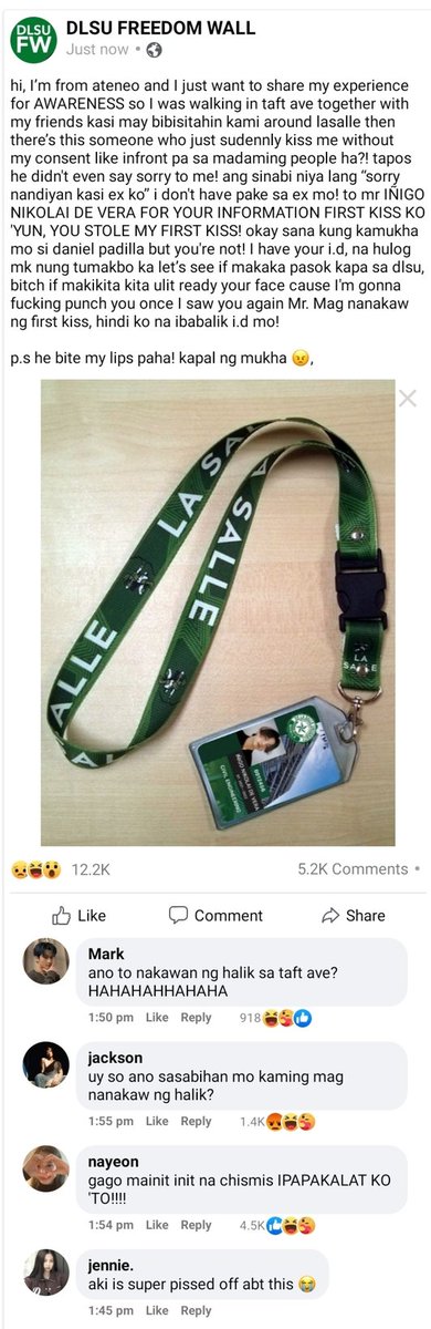 sulatruniko's tweet image. HE’S DATING A TAFT BOY

— a filo #taekookau where in Iñigo ( jk ) accidentally kissed Keith ( th ) in taft ave.

“padayon, my future doctor.”