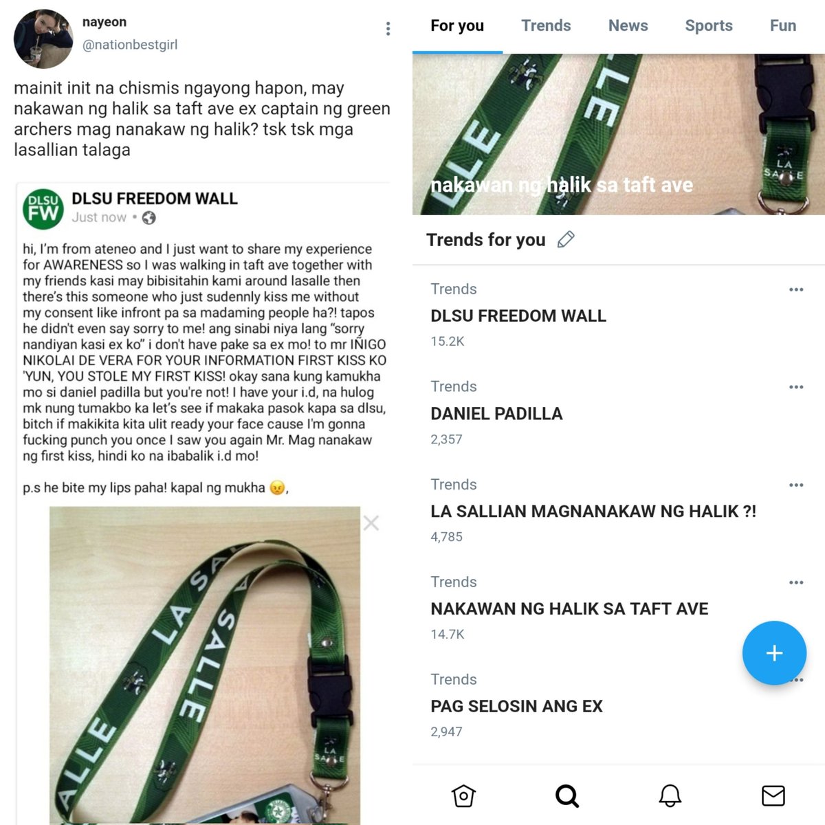 sulatruniko's tweet image. HE’S DATING A TAFT BOY

— a filo #taekookau where in Iñigo ( jk ) accidentally kissed Keith ( th ) in taft ave.

“padayon, my future doctor.”