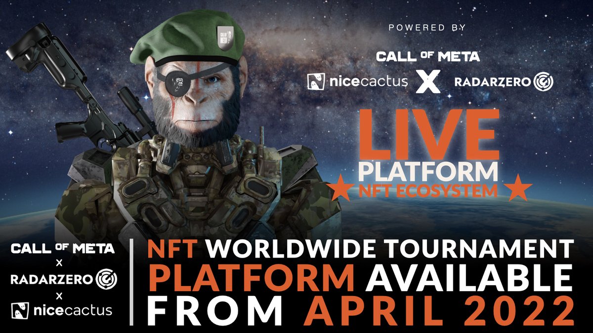 CallOfMeta_NFT's tweet photo. #CallOfMeta takes on an international dimension!
Right after a powerful collaboration with a noted, US-based #eSports gaming company, Radarzero, Call of Meta strengthens its operation again. https://t.co/tf5XPE2iT5