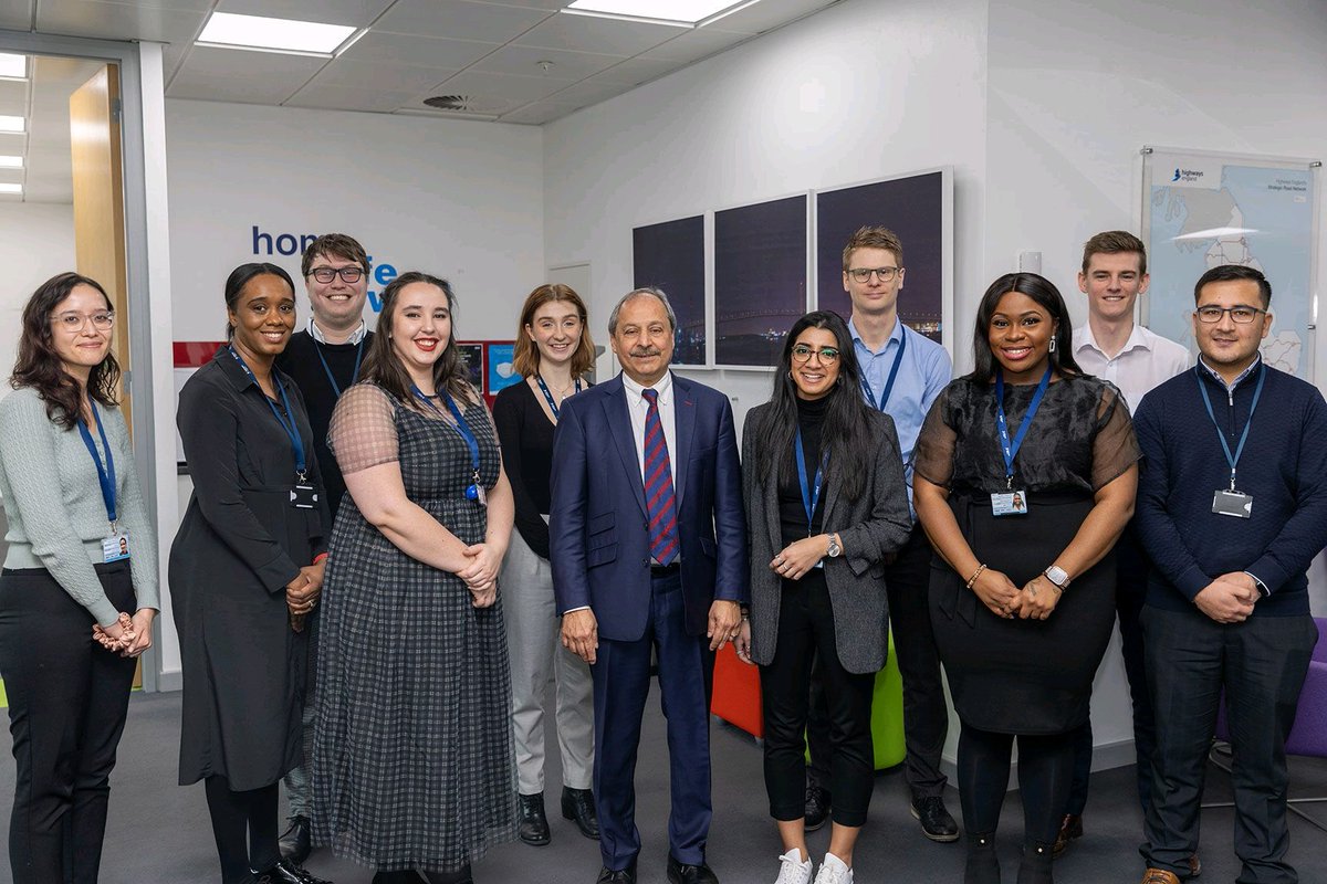 Honoured to celebrate #NationalApprenticeshipWeek2022 last month by meeting with Dipesh Shah, the Chairman of National Highways

Congrats to my graduate &amp; apprentice colleagues on another year of hard work &amp; success
I am so proud of you all &amp; so proud to stand beside you
#naw2022