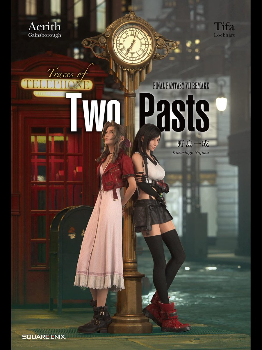 finalfantasyvii's tweet photo. Penned by Kazushige Nojima, @FinalFantasy VII Remake Traces of Two Pasts is coming in November!

This novel in two parts delves into the pasts of Aerith and Tifa, as the two build on their friendship, exchanging stories from their pasts: https://t.co/6sxc2pljtN https://t.co/R9n1rnSPM7