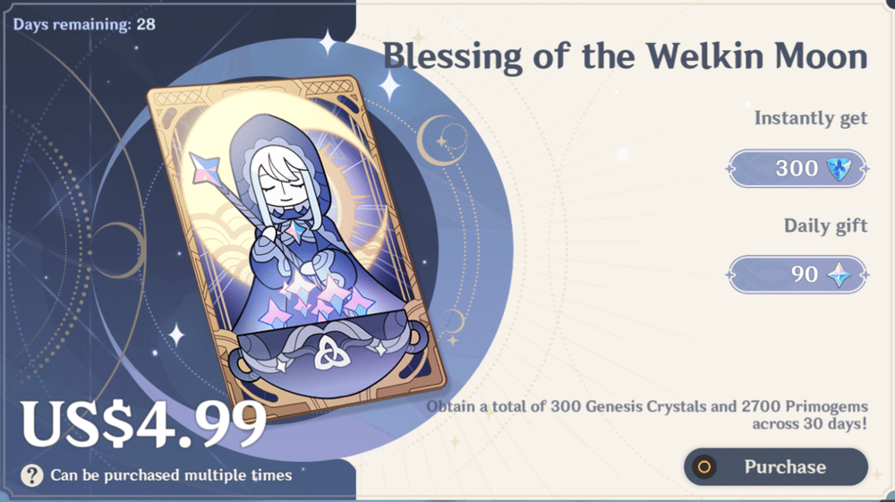 AustinEthics's tweet photo. ✨Welkin moon  Giveaway ✨

★ retweet my last tweet

★ follow instructions

★ ends 14th march 

goodluck (°-w-°) uwuu

#genshin #genshinimpact
#genshintwt #genshingiveaway https://t.co/TKAcuMHd3D