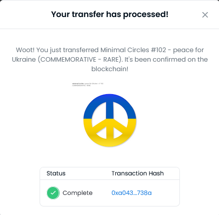 hi there! just airdropped yours! ✌️
#NFTCommunity #NFT #nfts #peaceforukraine 

<a href="/APympNamed2K/">APympNamed2K🇧🇼</a>
<a href="/OpawoleJ/">Opawole Oluwaseun Joseph</a>
@Good76789120
<a href="/trioa2408/">trio</a>
<a href="/LilyonDspotlite/">Lilybest</a>