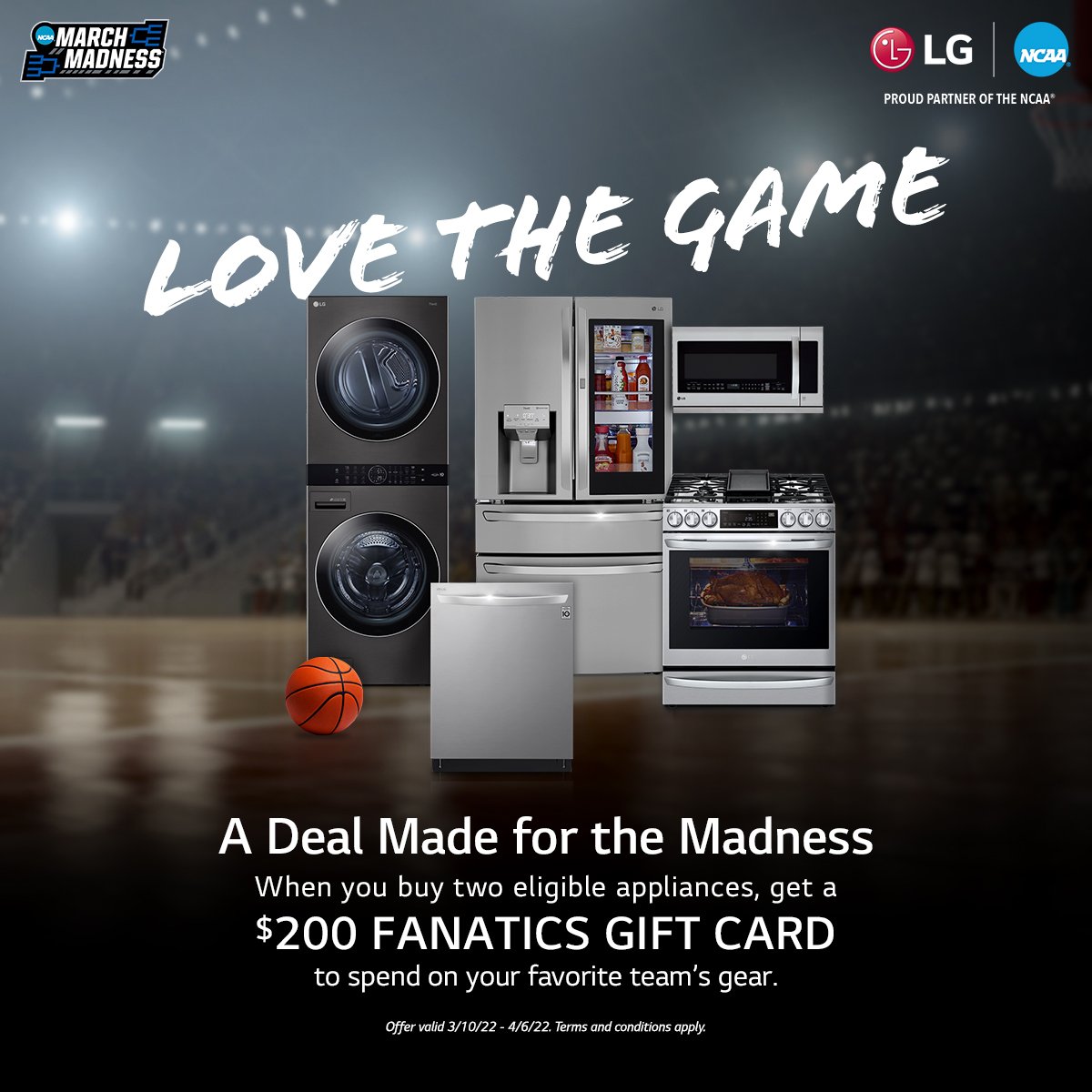 LgCBrooks's tweet photo. #LGUS "Love the Game"! Jump for the shot and score with these #MarchMadness offers @HomeDepot , click the link 👇for #LGPromos 
https://t.co/yXrbtLOt2x
@LGUS #LGFam https://t.co/UpcguNLw5A