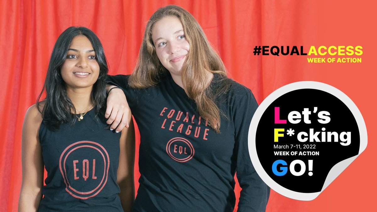 <a href="/LFGthemovie/">LFG The Movie</a> and <a href="/equalityleagues/">Equality League</a> are joining forces to demand #EqualAccess for women. Sign the #WhenWeValueWomen Pledge, and commit to a conversation about the value and impact of athlete advocacy on March 15! Sign the pledge: lfgthemovie.com/take-the-pledg…